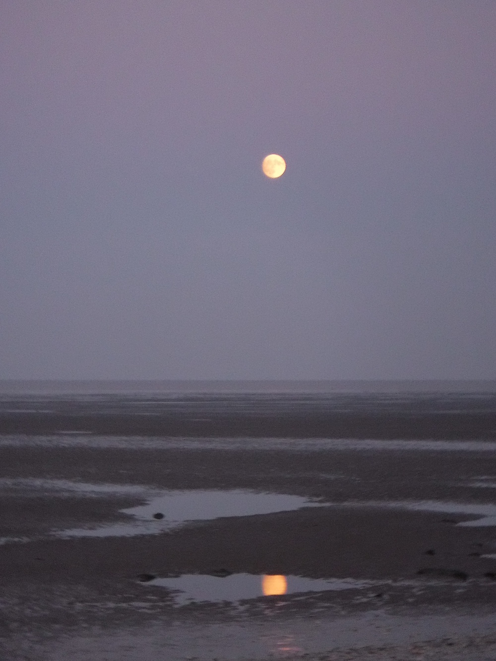 Beach Moon Reflection