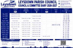 Leysdown Meeting Dates 2026-27